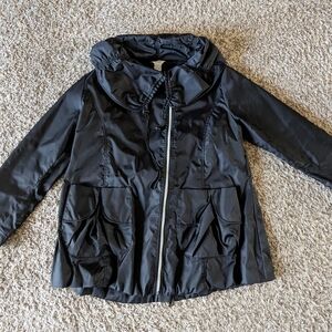 Woman's Black Jacket - Lightweight Windbreaker
